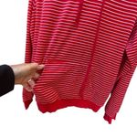 Vera Bradley size L striped velvet hoodie with kangaroo pocket. Photo 4