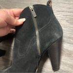 Frye Madeline Short Black Suede Leather Southwestern Heeled Ankle Bootie, sz 9 Photo 12