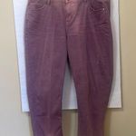 Lane Bryant 1094741 Light Purple Pink Girlfriend Cropped JEANS $70 NWT 16 Photo 0