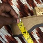 Y2K Mudd Cottagecore Chunky Platform Wedges Wicker Woven Open Sandals Slip On Beach Boho Festival Brown Tan Size 7.5M Photo 4