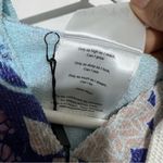 Vivida Blue and Cream Fluid Swim Coverup Or robe poncho hoodie:Box B Size undefined Photo 5