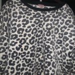 Juicy Couture  comfy soft cheetah crew sweater m $98 holiday Sherpa winter Photo 2