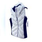 DKNY Women's WHITE HOODED Puffer Vest Photo 2