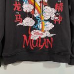 Disney Princess Grey Mulan Moo Shu Chinese New Year Pullover Hoodie Size S (6/8) Photo 2