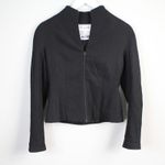 Moschino Vintage Cheap and Chic Black Virgin Wool-Blend Zip Jacket Photo 3