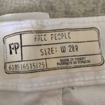 Free People White Skinny Frayed Hem Pants 28R Photo 6