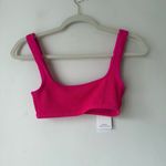 Good American Always Fits Khloe Bikini Top in Pink Glow XXS/XS NWT Photo 5