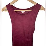 BP Nordstrom Ribbed Tank Midi Dress Size Medium Burgundy Wine Photo 0