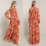 ALC Frank A.L.C. Valentina Gathered Floral-Print Silk-Crepon Maxi Dress 6 Photo 1