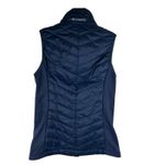Columbia Womens Puffer Vest Size Small Blue Omni-Heat Insulated Quilted Full Zip Photo 1