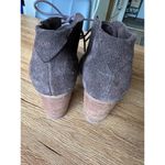 Toms  Brown Suede Block Heel Ankle Booties Size 8.5 Photo 3