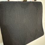 American Vintage VINTAGE HANDBAG PURSE CLUTCH BLACK TECTURE GOLD FRAME SNAP CLOSURE EUC POCKETS Photo 5