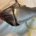 The Sak  Iris Metallic Silver Leather Crossbody Bag Purse Bird Floral Lining Photo 8