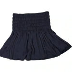 Wilfred Aritzia  Women's XS Blue Fit and Flare Ruched Mini Skirt Photo 3