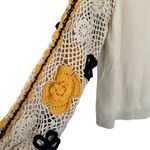 Stella Pardo Paris Lisa Sweater Hand Made Open Flower Crochet Size XS/Small $405 Photo 4