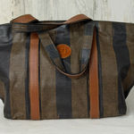 Fendi Pequin Vintage Coated Nylon Canvas Bag Photo 0