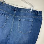 Lane Bryant  Mid Rise Girlfriend Shorts Sz 28 Flex Magic Waistband Dark Wash Photo 8