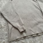 Free People  XS Oatmeal Heather Sweater Turtleneck Oversized Knit Long Sleeve Photo 7