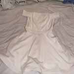 Dillard's Off The Shoulder White Dress Photo 2