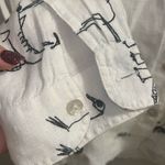 Chico's ✨Chico’s Animal Safari Linen Button Down Sz 1 Shirt✨ Photo 5