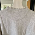Nanavatee Distressed Raw Hem Gray Sweatshirt Photo 3