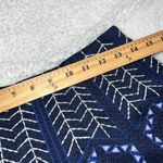 Alya  size medium mini a-line skirt embroidered blue white high waist FRANCESCA'S Photo 5