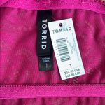 Torrid  strappy back bralette in color berry. Size 1. NWT. Photo 2