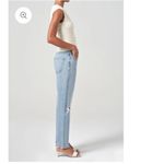 AGOLDE 90s Pinch Waist Ripped High Waist Straight Leg Jeans SZ 28 in Backdrop Photo 8