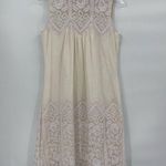 SEA New York‎ Size 2 Dress Embroidered Sleeveless Cream Peasant Wedding Photo 0