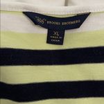 Brooks Brothers Green Striped Short Sleeve Cotton T-Shirt Womens Size XL Photo 1