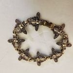 Bergdorf Goodman vintage gold tone bee bracelet Photo 9
