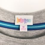 LuLaRoe  Short Sleeve Striped Tee Shirt Tunic Dress Size M Photo 1