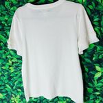 Karl Lagerfeld  Paris white classy short sleeve top size M Photo 4