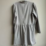 Rebecca Taylor Gray High Neck Casual Long Sleeve Mini Dress Size XL Fit & Flare Photo 9