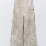 ZARA  Printed Linen Blend Jumpsuit Photo 5