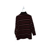 Yarnworks Vintage  Women’s Fair isle Black Wool Blend Sweater Large Tunic Length Photo 2