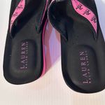 Lauren Ralph Lauren Pink and Black Wedge Shoe fits size 7 Photo 5