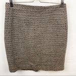 J. Crew Factory Size 8 Timber Tweed Wool Blend Skirt Brown Photo 1