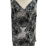 Inc international Concepts Black&White Cowl Neck Top Size Large | 44-49 Photo 0
