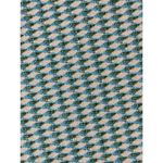 Piazza Sempione Pants Women 10 Blue Green Diamond Print Cropped Audrey Trousers Photo 6