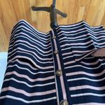 Olivaceous size medium mini rib knit dress striped sundress tank festival NWT Photo 8