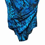 MiracleSuit NWT  Off the Scales Oceanus Swimsuit 14 Blue Tummy Control One Piece Photo 8