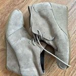 Toms light taupe wedge heel ankle booties Photo 0