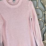 Vintage Pink Cotton Sweater Crewneck Cotton Womens Medium Photo 4