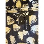Nic+Zoe Dress Women Small Black Ivory Dotted Cinch Waist Tunic Shift Preppy Photo 8