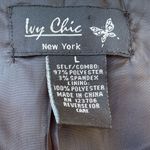 Ivy Chic size L short boxy 3/4 length sleeves jacket. Black Size L Photo 5