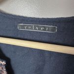 Velvet Tees Velvet Popover Womens Blue Gray Embroidered Floral Peasant Hippie Boho Western L Photo 2