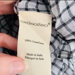 Love Shack Fancy Lorelei Charcoal Floral Gingham Plaid Mini Dress Size Large Photo 9