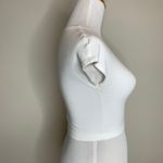 ZARA  White Cropped Top T Shirt Sz Medium Photo 3
