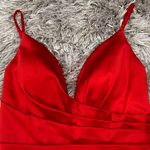 Mac Duggal  26481 Red Satin Mini Dress 2 Photo 2